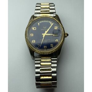 Vintage Waltham Men's Watch Calendar Watch Blue Dial Check Description.